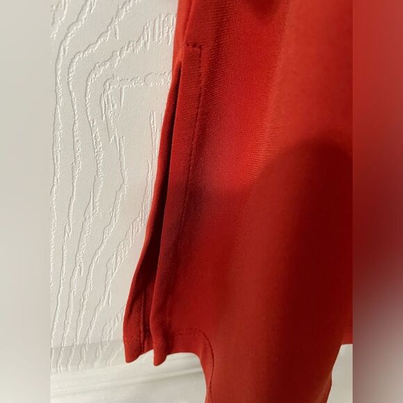 Susan Graver Essentials Womens Size Small Orange Liquid Knit Top 3/4 Sleeve EUC - Picture 2 of 7